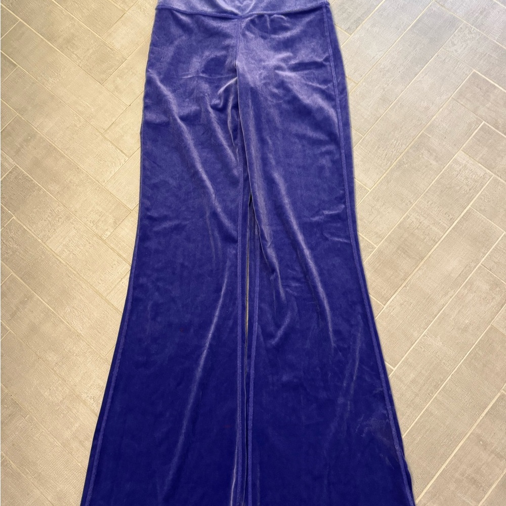 Athleta Purple Velvet Leggings